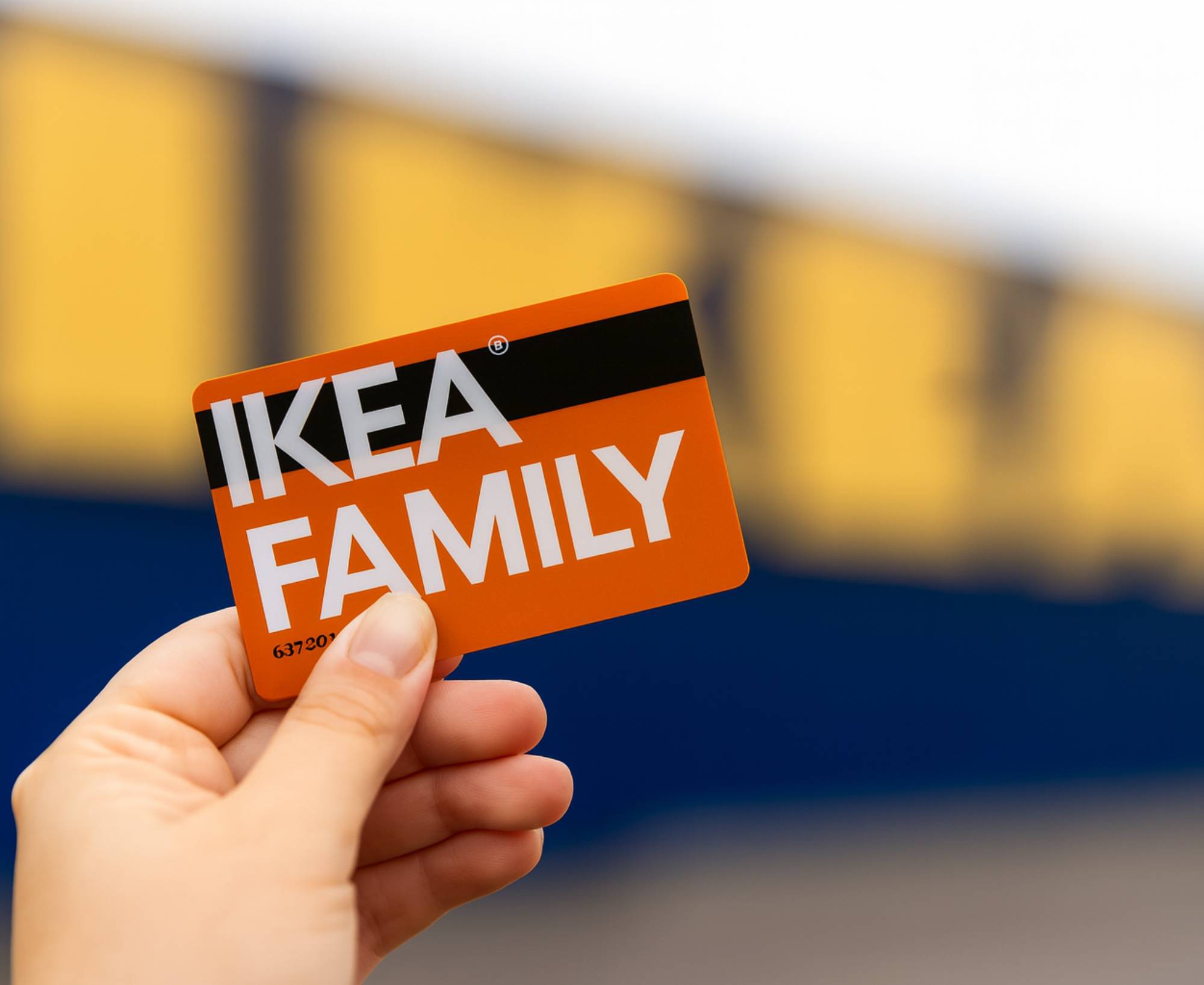 Image featuring IKEA Family branding promoting member benefits and community